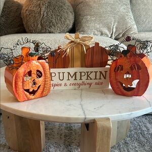 Halloween Pumpkin Decor Set